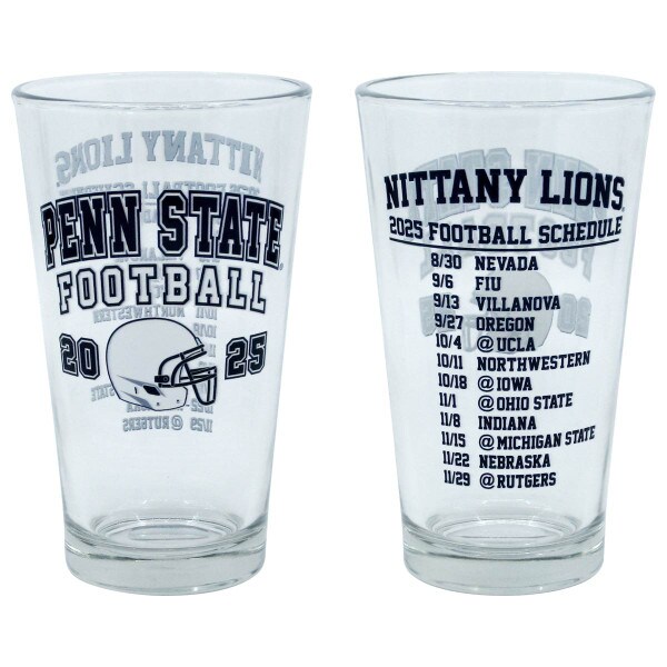 pint glass Penn State Football 2025 schedule